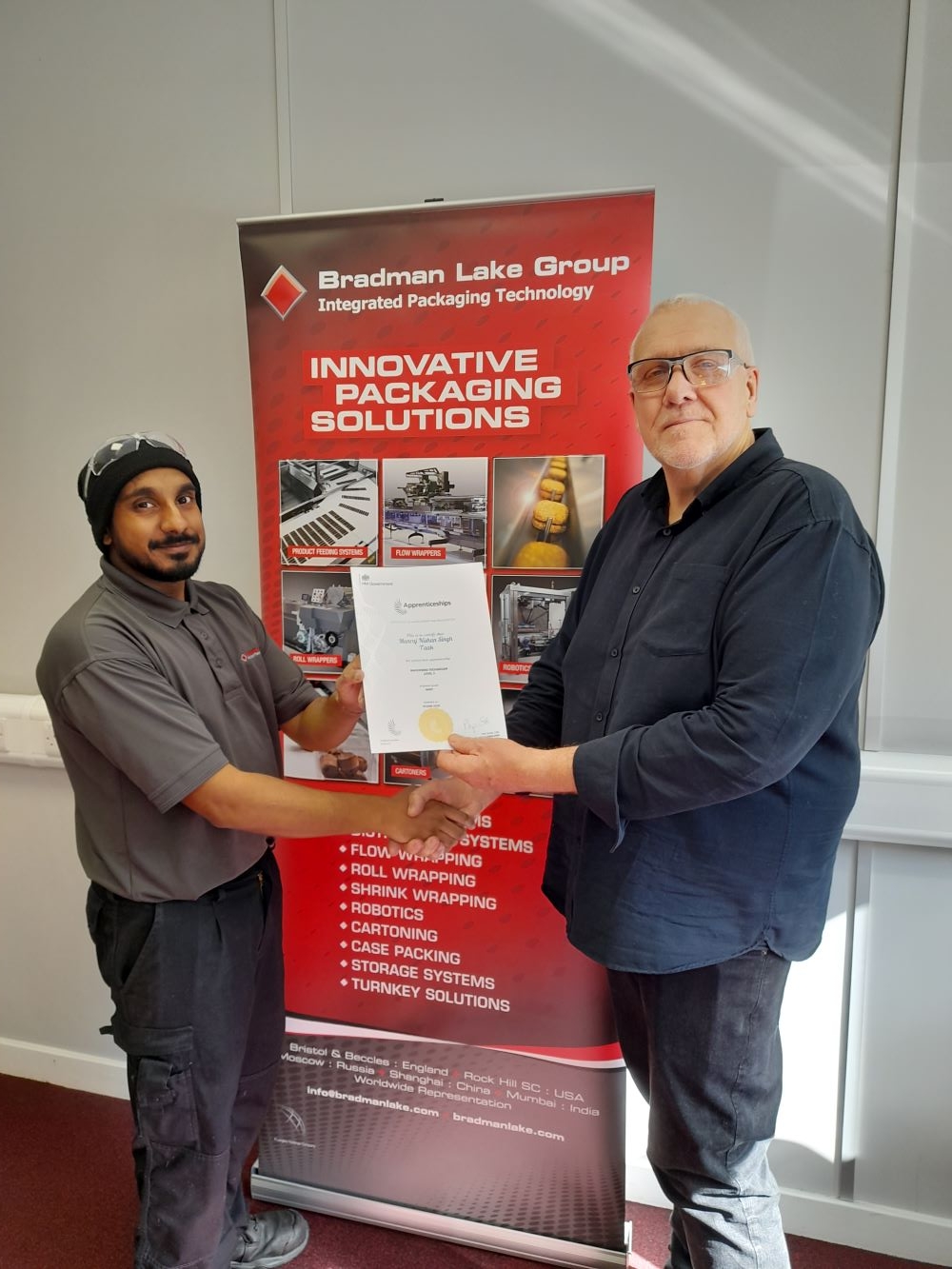 Celebrating Manraj Singh's Apprenticeship Success